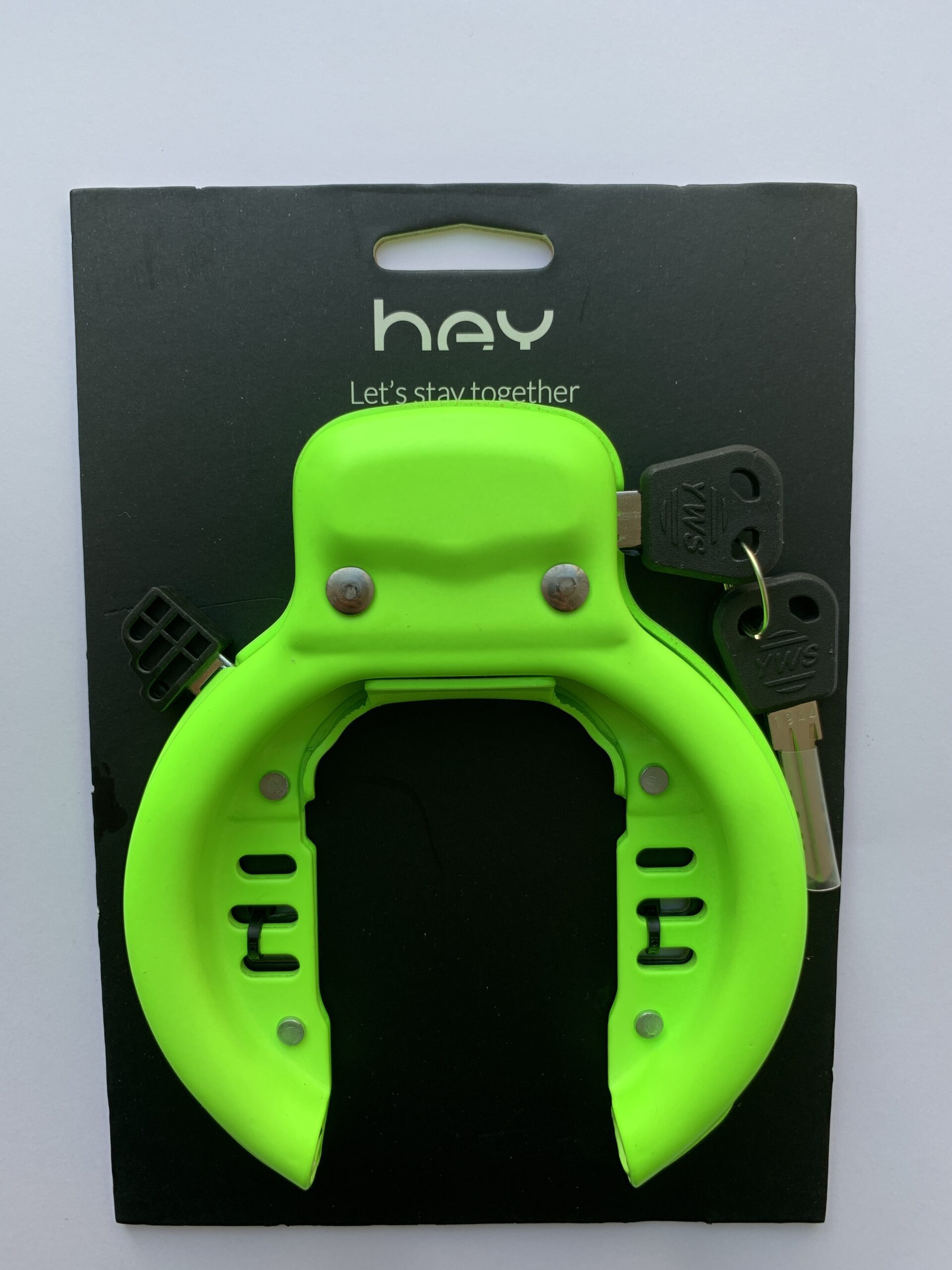 Hey cycle godkendt ringlås grøn